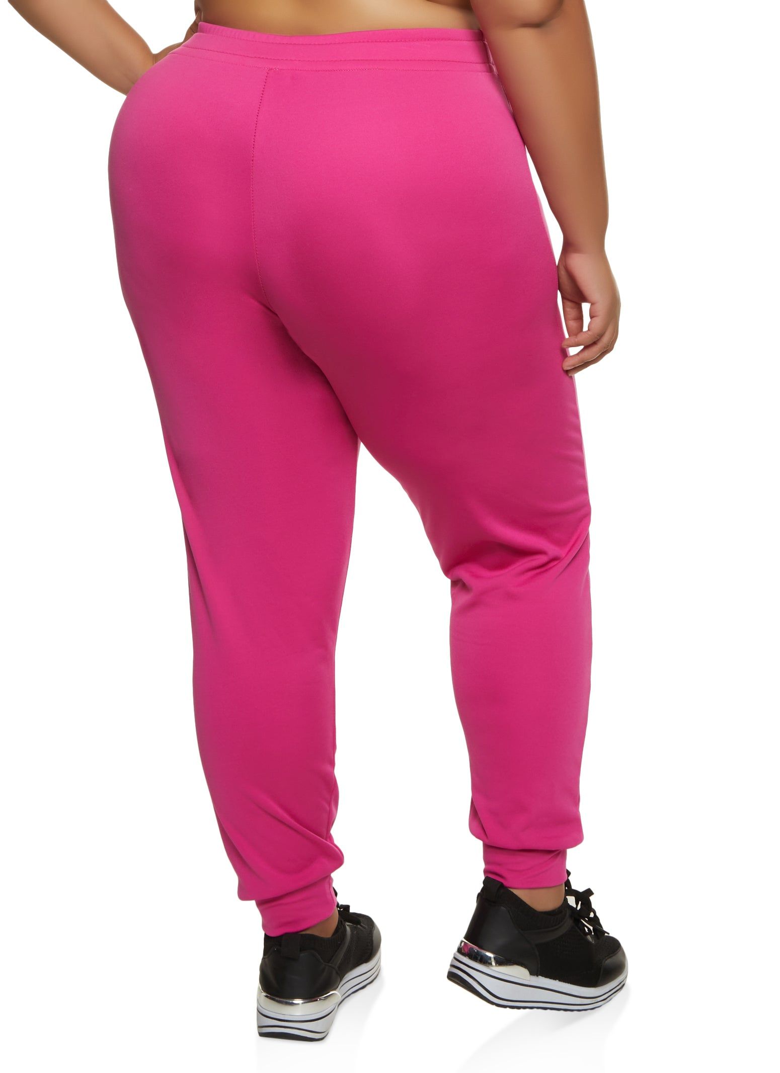 Plus Size Varsity Stripe Detail High Waist Joggers sold by Rainbow product image thumbnail 2