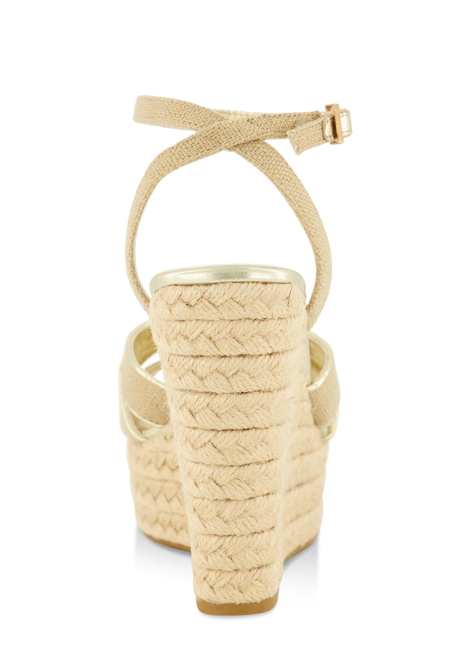 Twist Knot Espadrille Platform Wedge Sandals sold by Rainbow product image thumbnail 3