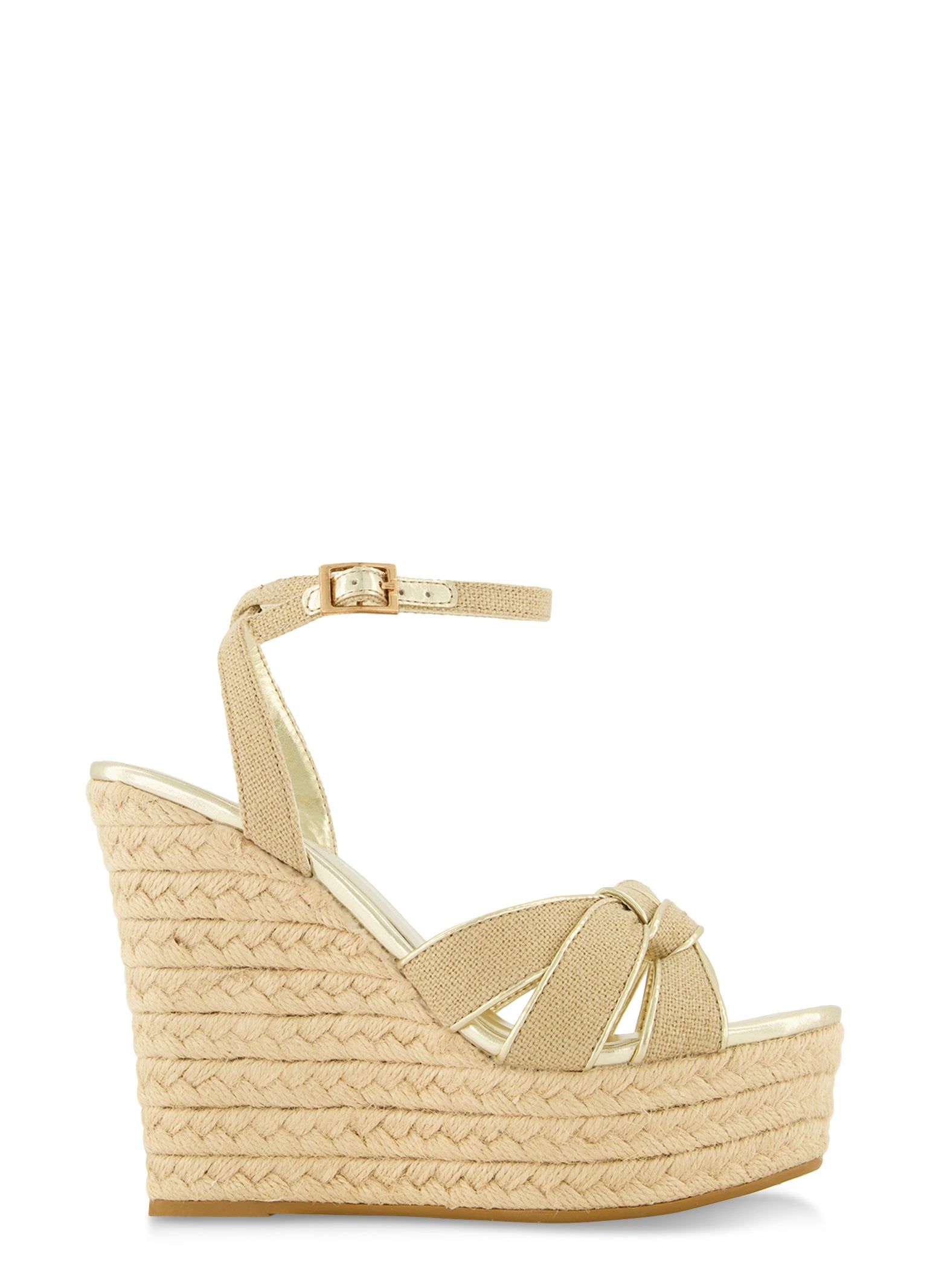 Twist Knot Espadrille Platform Wedge Sandals sold by Rainbow product image thumbnail 2