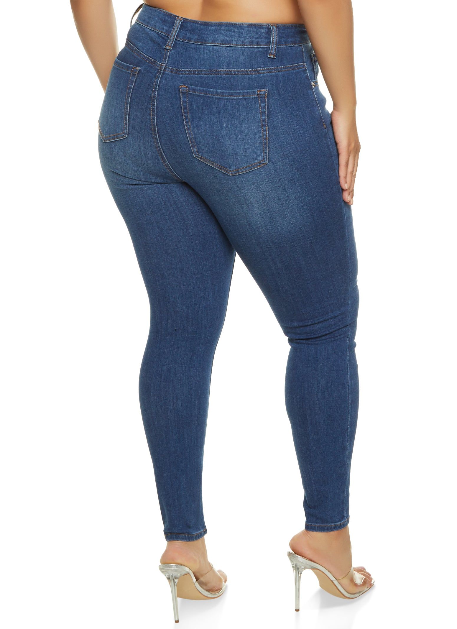 Plus Size WAX Basic High Rise Skinny Jeans sold by Rainbow product image thumbnail 2