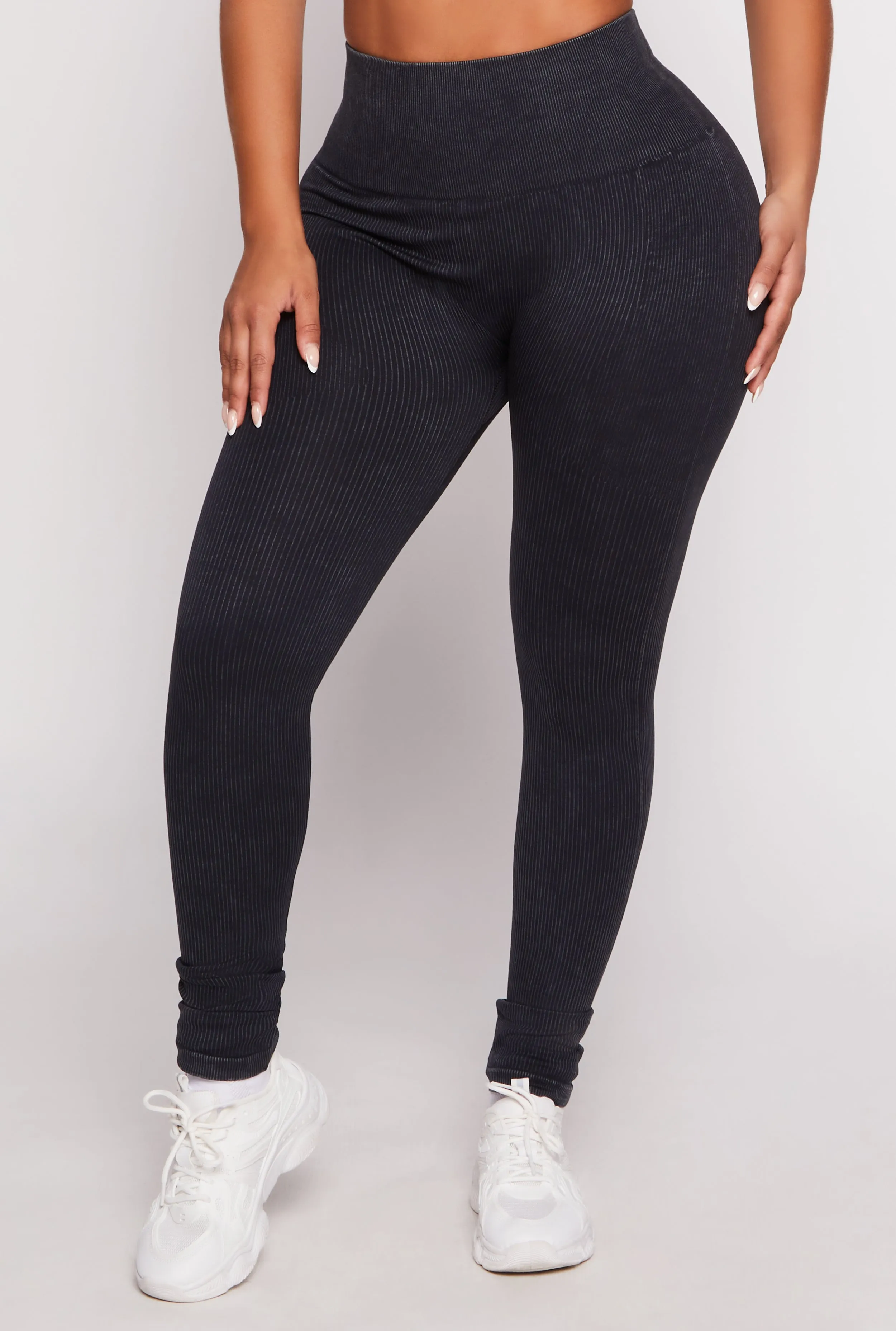 Daisy Seamless Ribbed High Waisted Leggings sold by Rainbow product image thumbnail 2