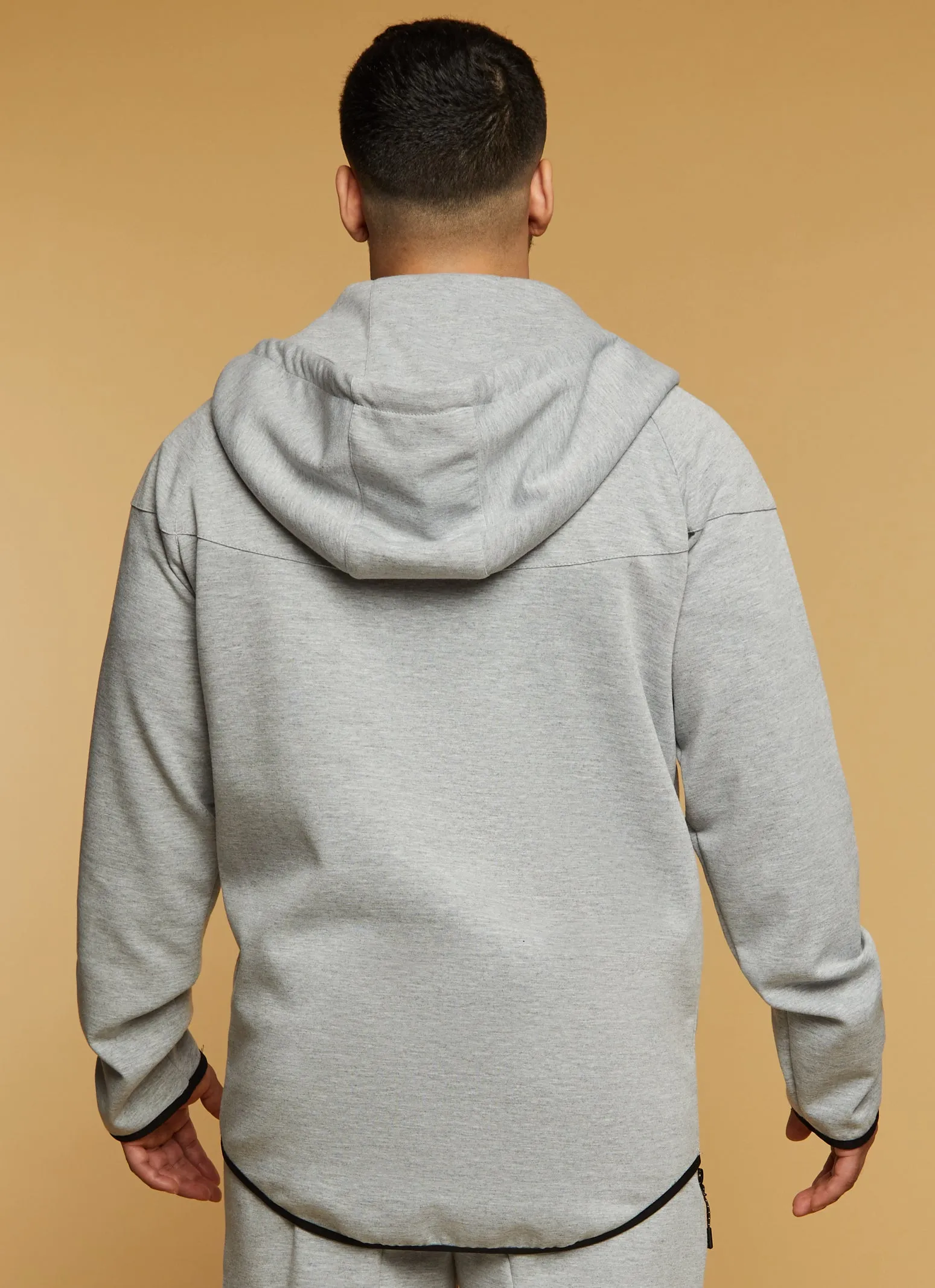 Mens Contrast Trim Zip Front Hoodie sold by Rainbow product image thumbnail 3