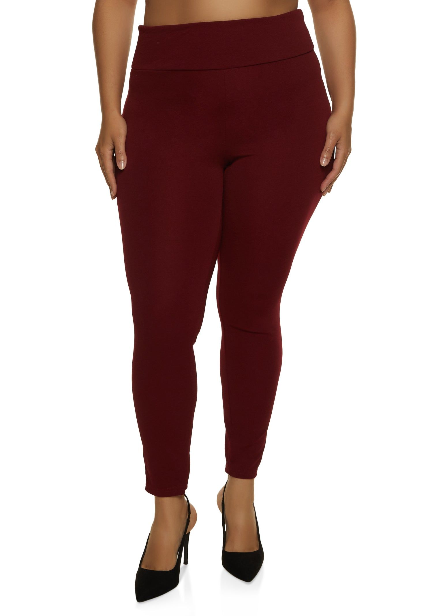 Plus Size Crepe Knit Pull On Pants sold by Rainbow