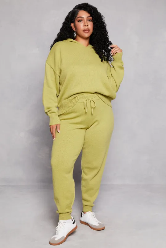 Plus Size Brushed Knit Drawstring Joggers sold by Rainbow