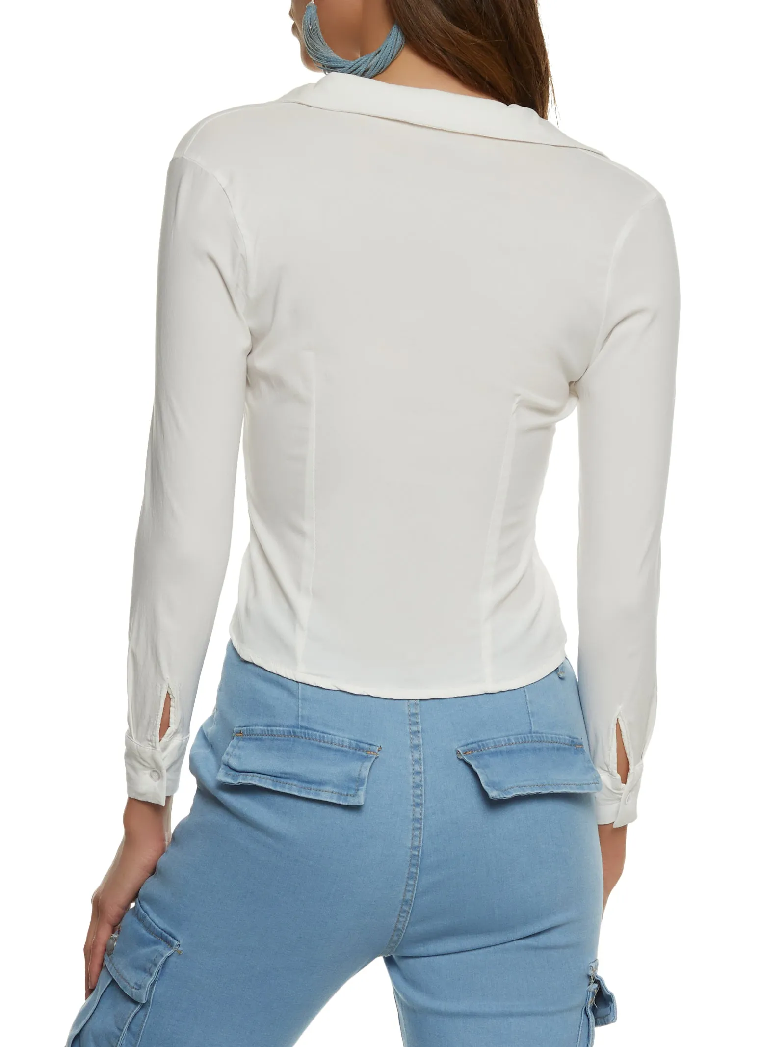 Iris Button Front Long Sleeve Shirt sold by Rainbow product image thumbnail 2