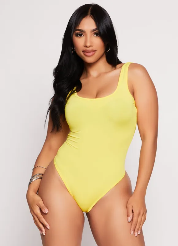 Daisy Scoop Neck Tank Bodysuit sold by Rainbow