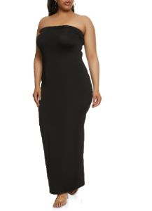 Plus Size Tube Maxi Dress sold by Rainbow