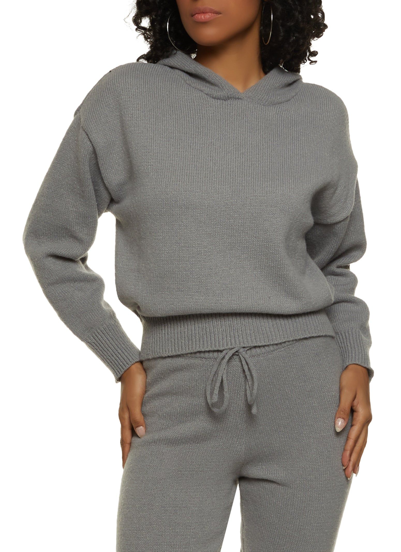 Brushed Knit Hooded Sweater sold by Rainbow