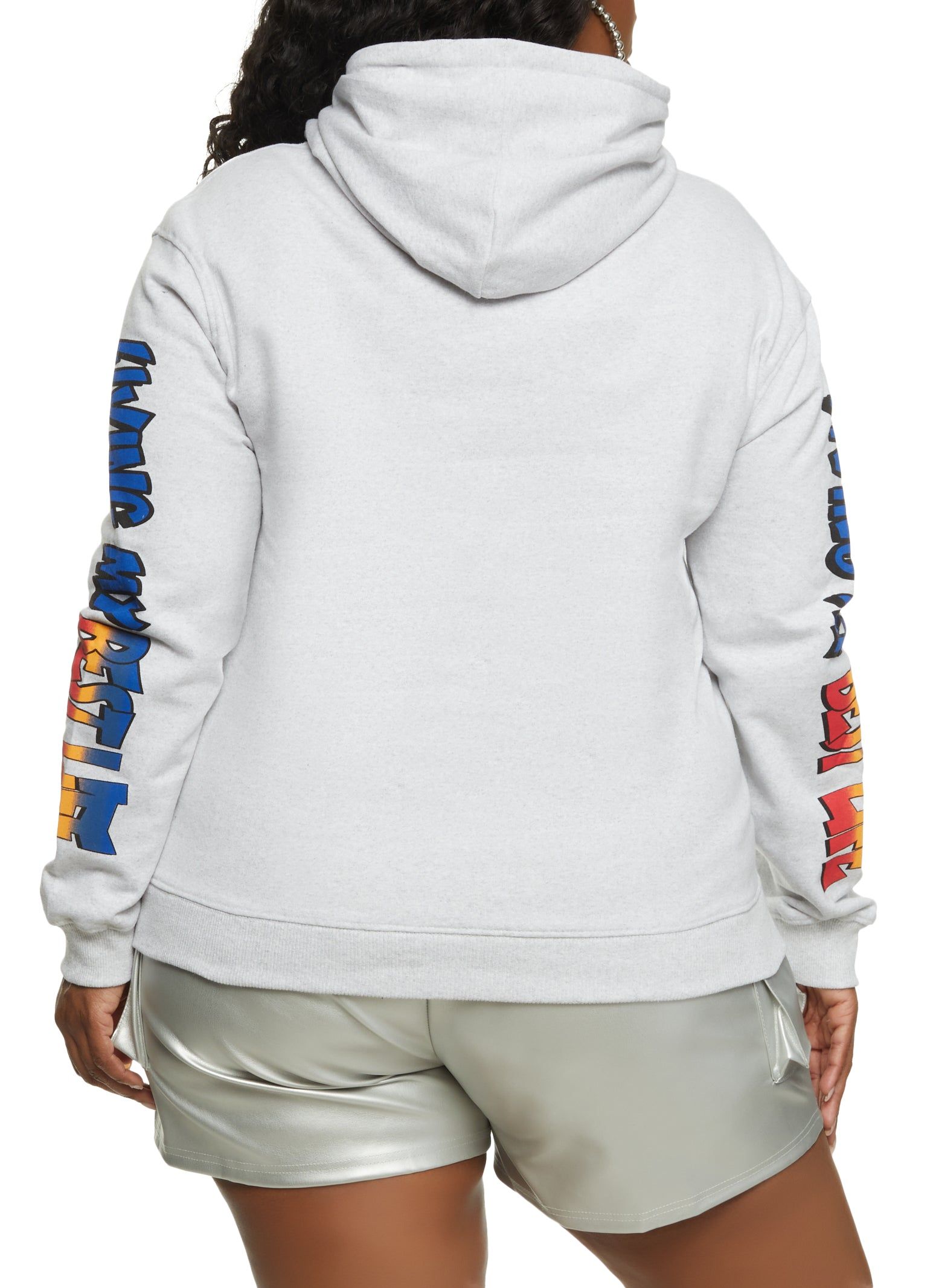 Plus Size Living My Best Life Graphic Hoodie sold by Rainbow product image thumbnail 2