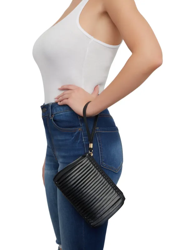 Pleated Clutch Wristlet sold by Rainbow