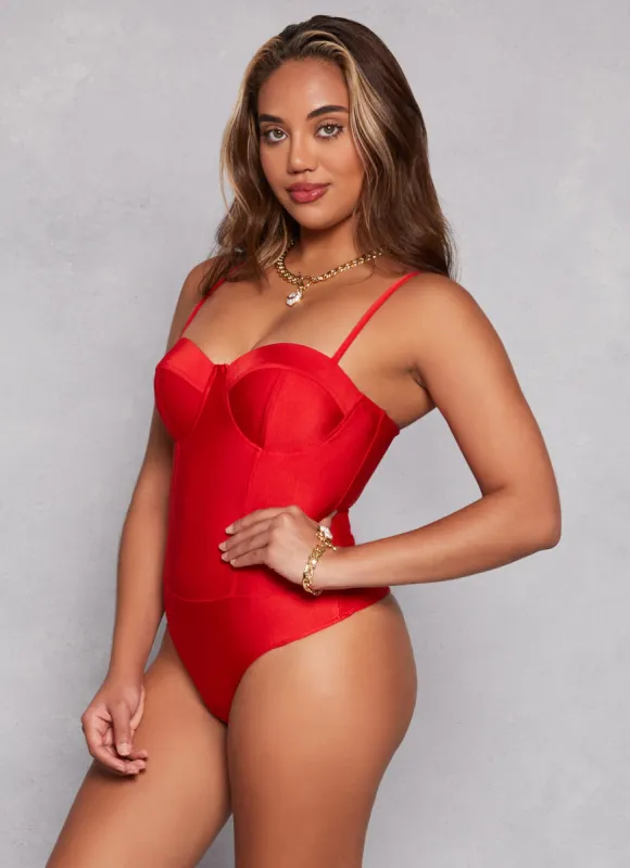 Haute Monde Sweetheart Cami Bodysuit sold by Rainbow