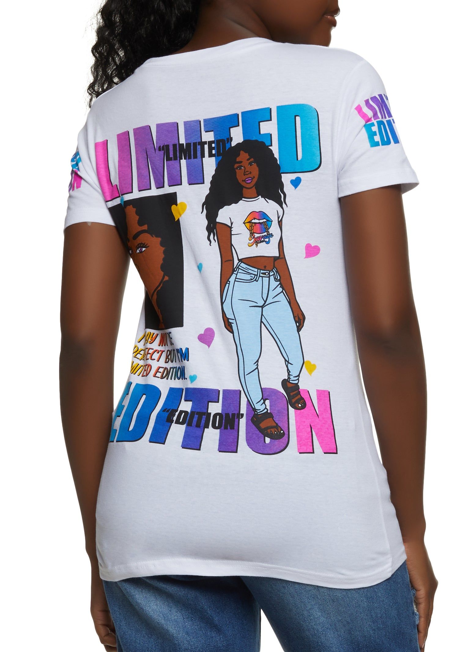 Not Perfect Limited Edition Back Graphic Tee sold by Rainbow product image thumbnail 2