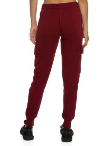 Solid Drawstring Cargo Pocket Joggers sold by Rainbow