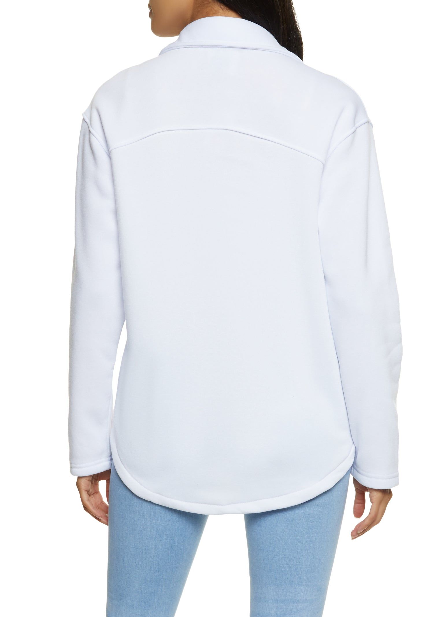 Fleece Button Front Shacket sold by Rainbow product image thumbnail 2