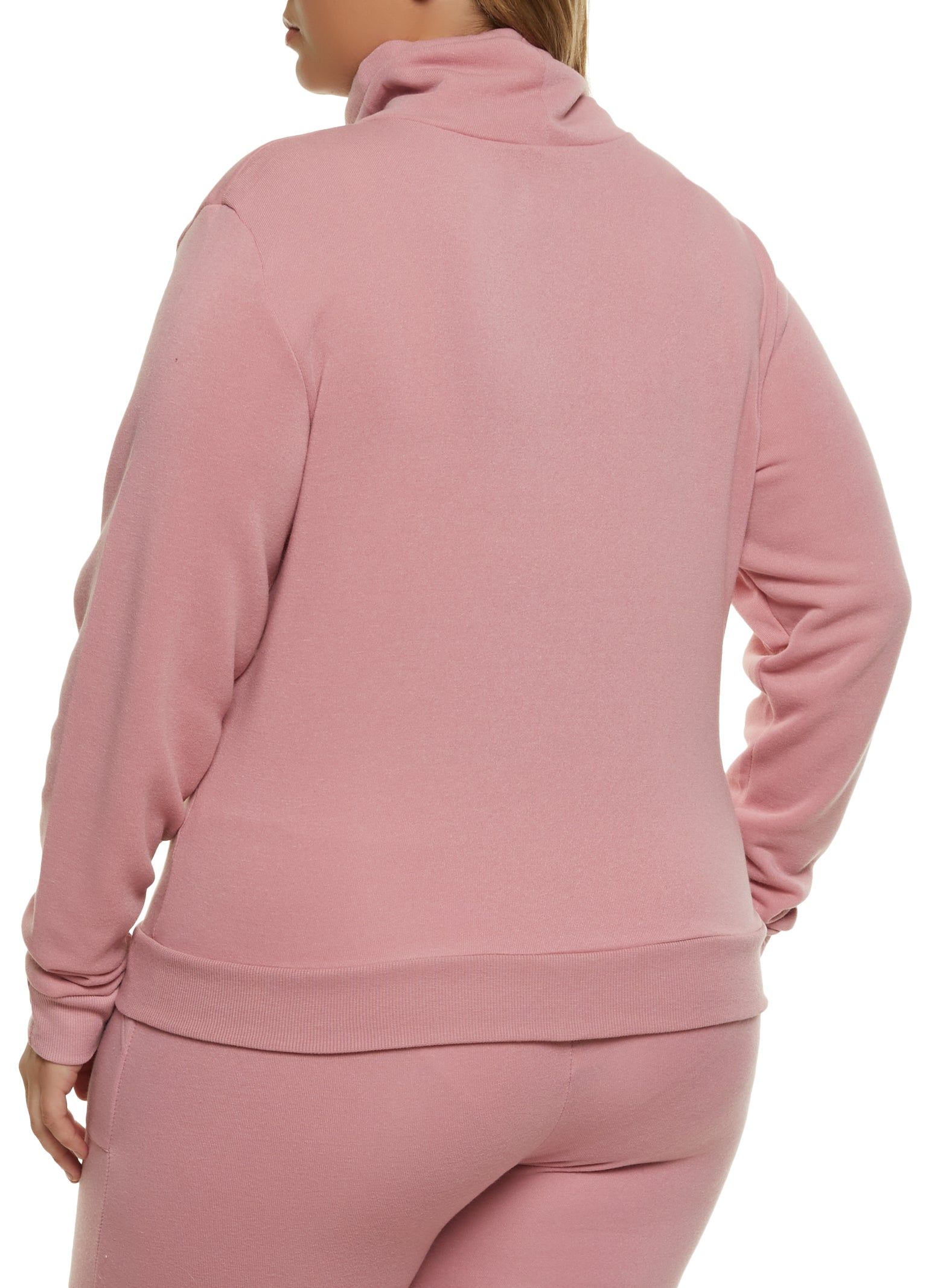 Plus Size Fleece Funnel Neck Sweatshirt sold by Rainbow product image thumbnail 3