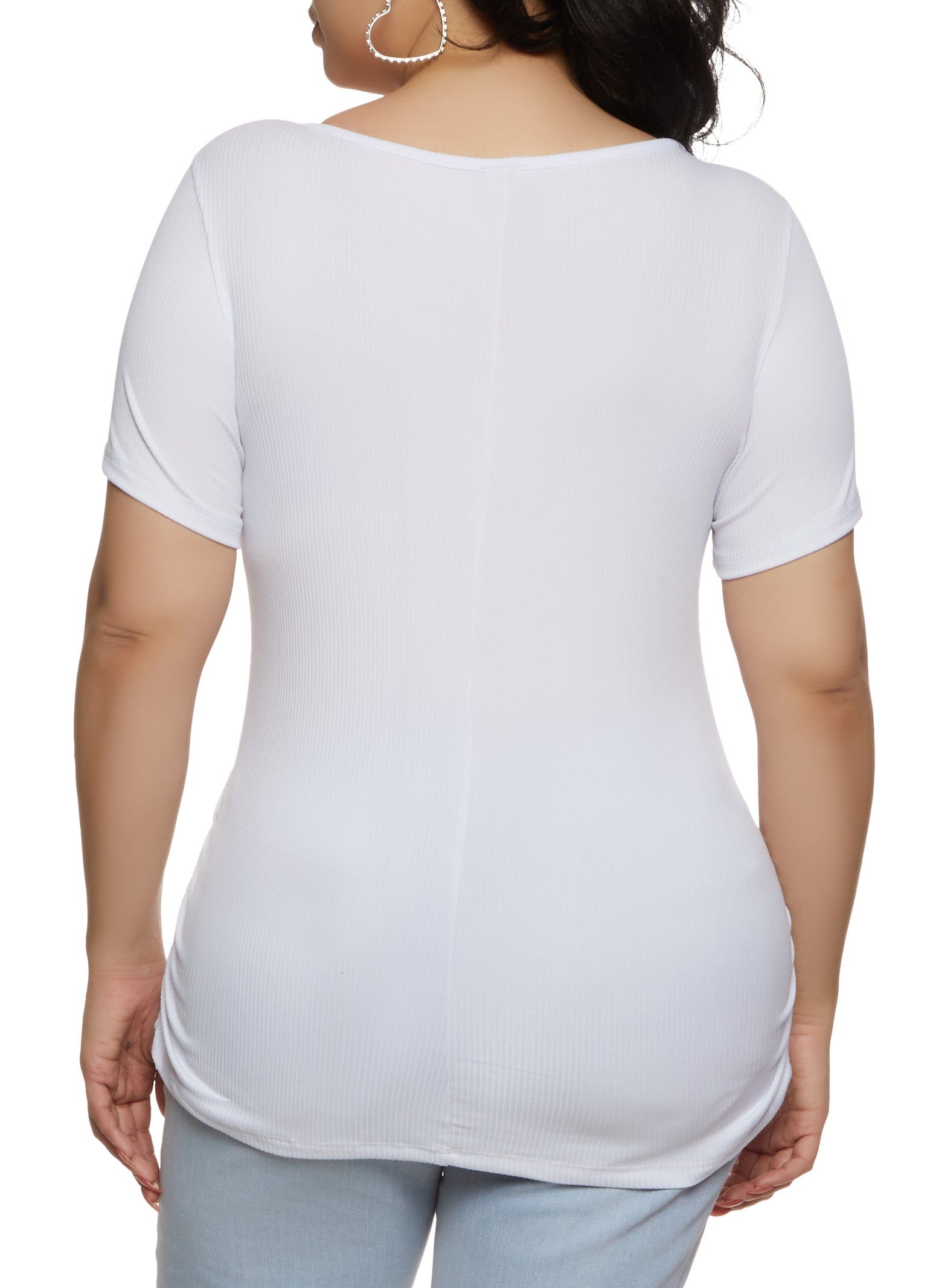 Plus Size Rhinestone Living My Best Life Tee sold by Rainbow product image thumbnail 2