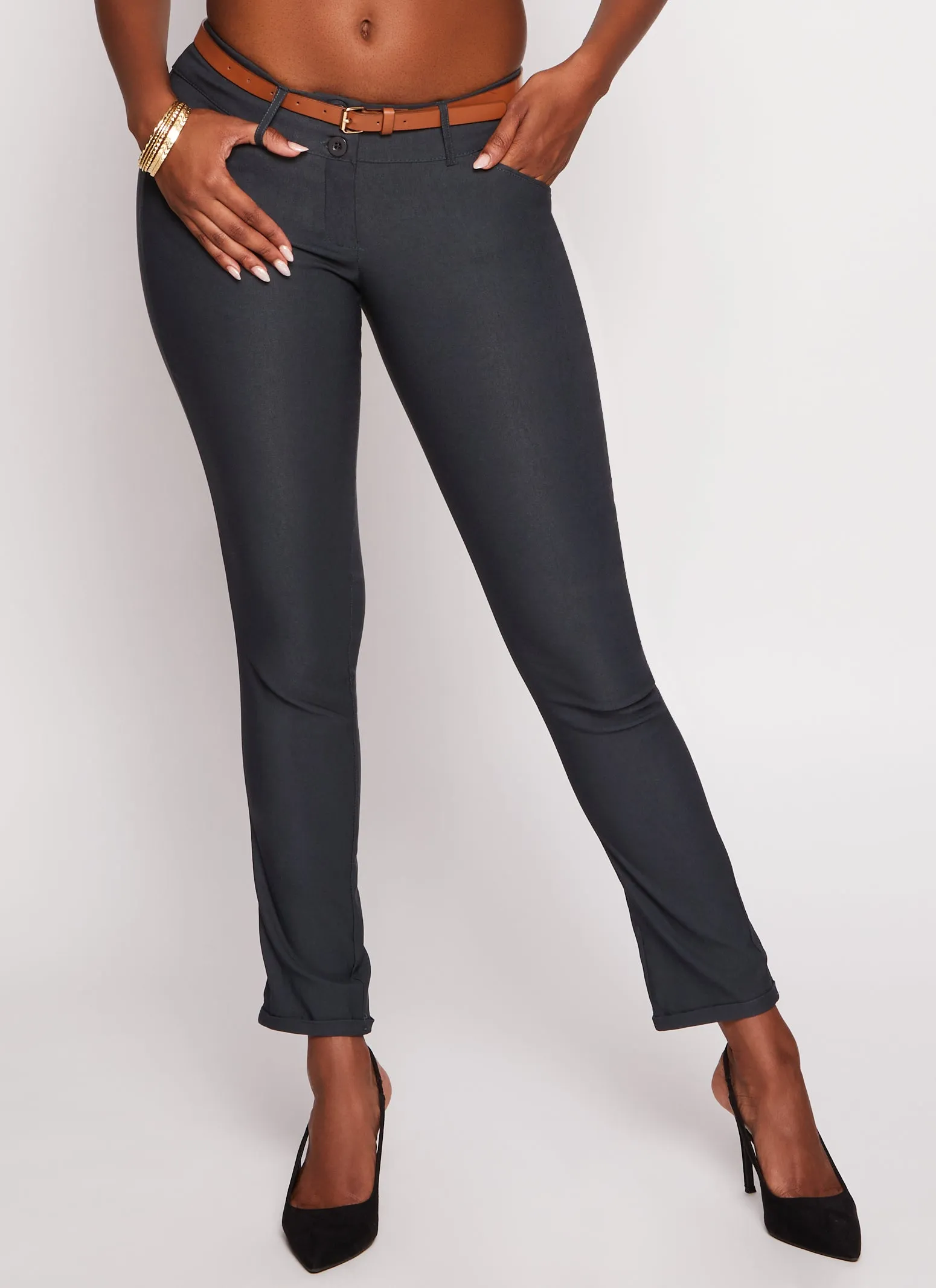 Belted Two Button Dress Pants sold by Rainbow product image thumbnail 2