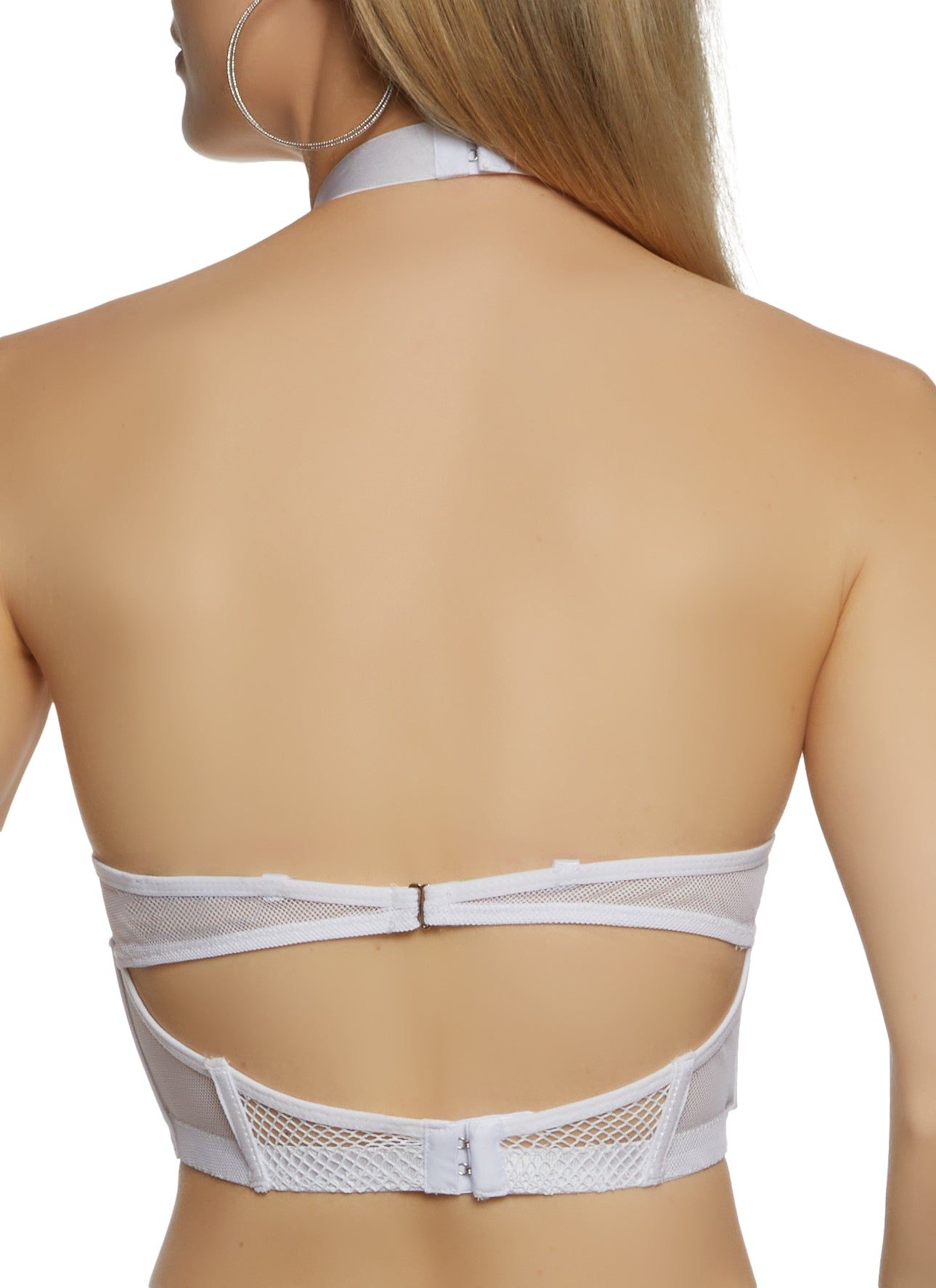 Caged Mesh High Neck Bustier Top sold by Rainbow product image thumbnail 5