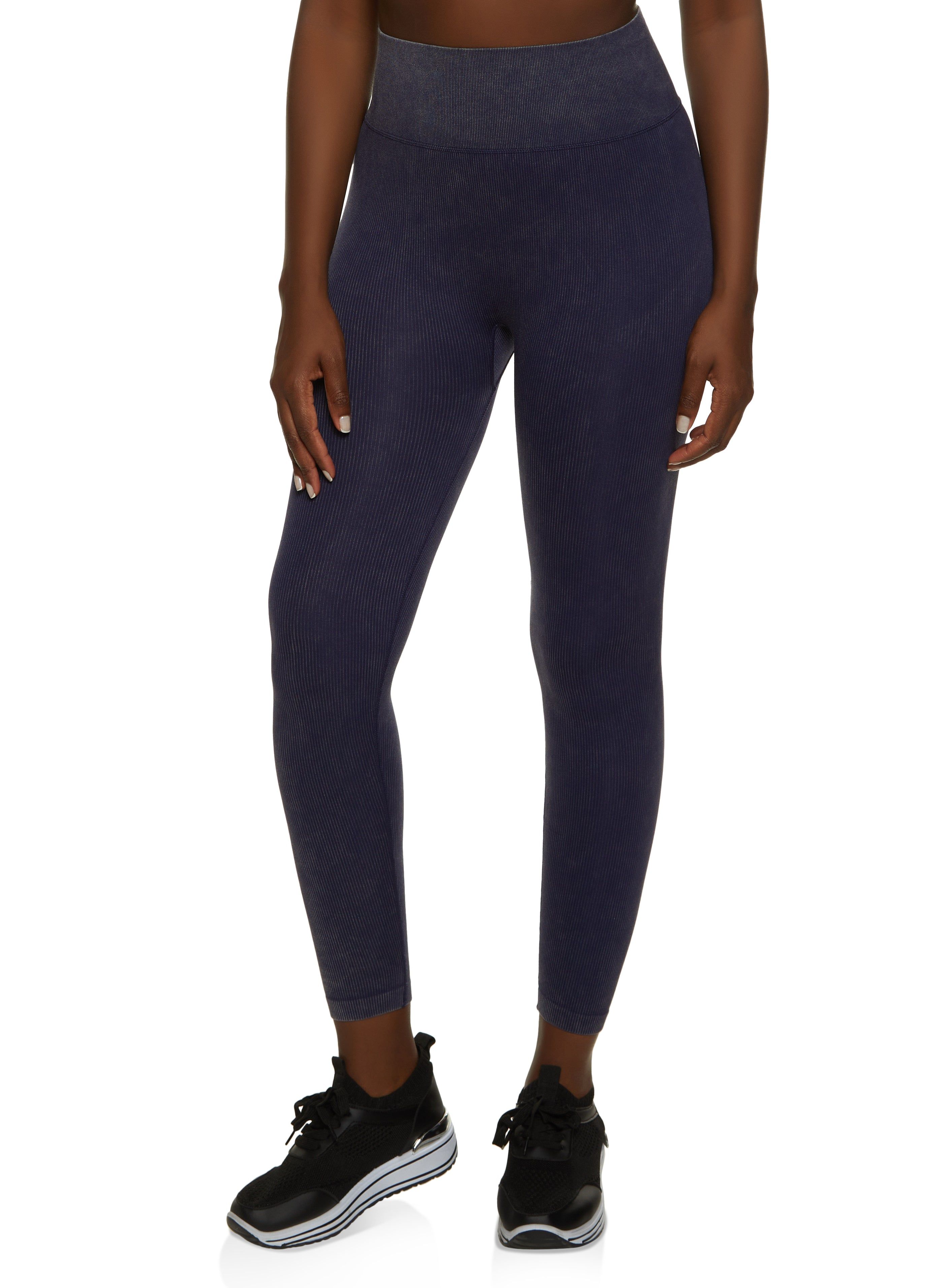 Compression Rib Seamless High Waist Leggings sold by Rainbow