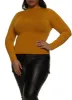 Plus Size Mock Neck Long Sleeve Top sold by Rainbow