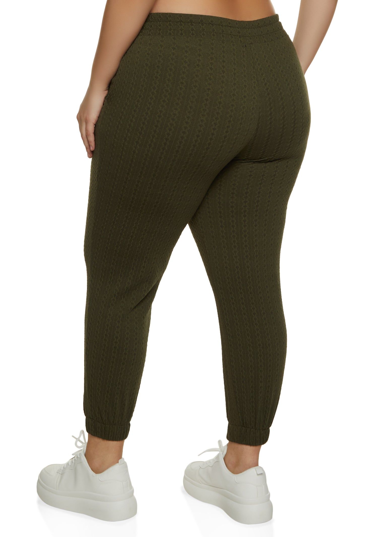 Plus Size Textured Knit Joggers sold by Rainbow product image thumbnail 2