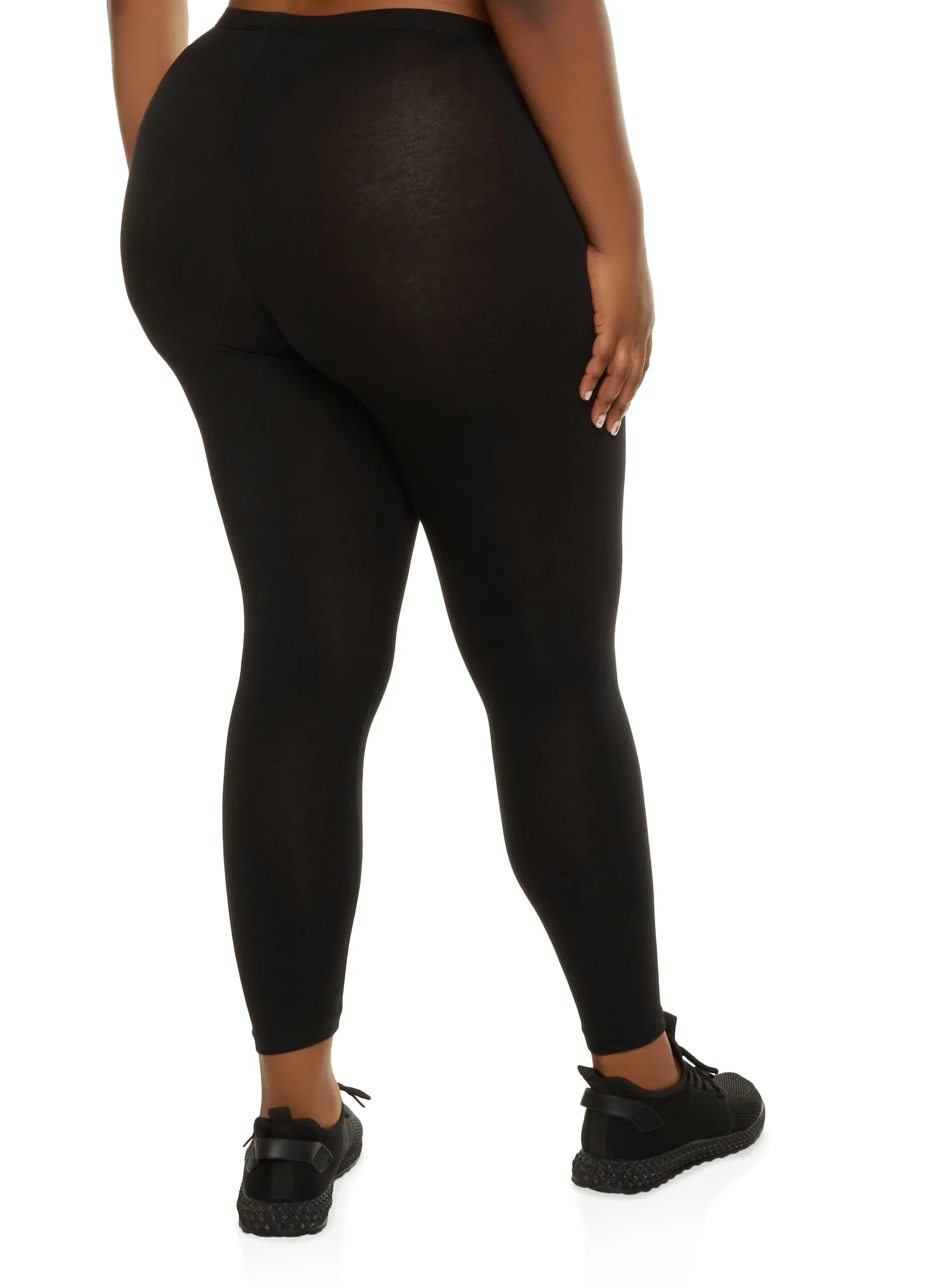 Plus Size Basic High Rise Leggings sold by Rainbow product image thumbnail 2