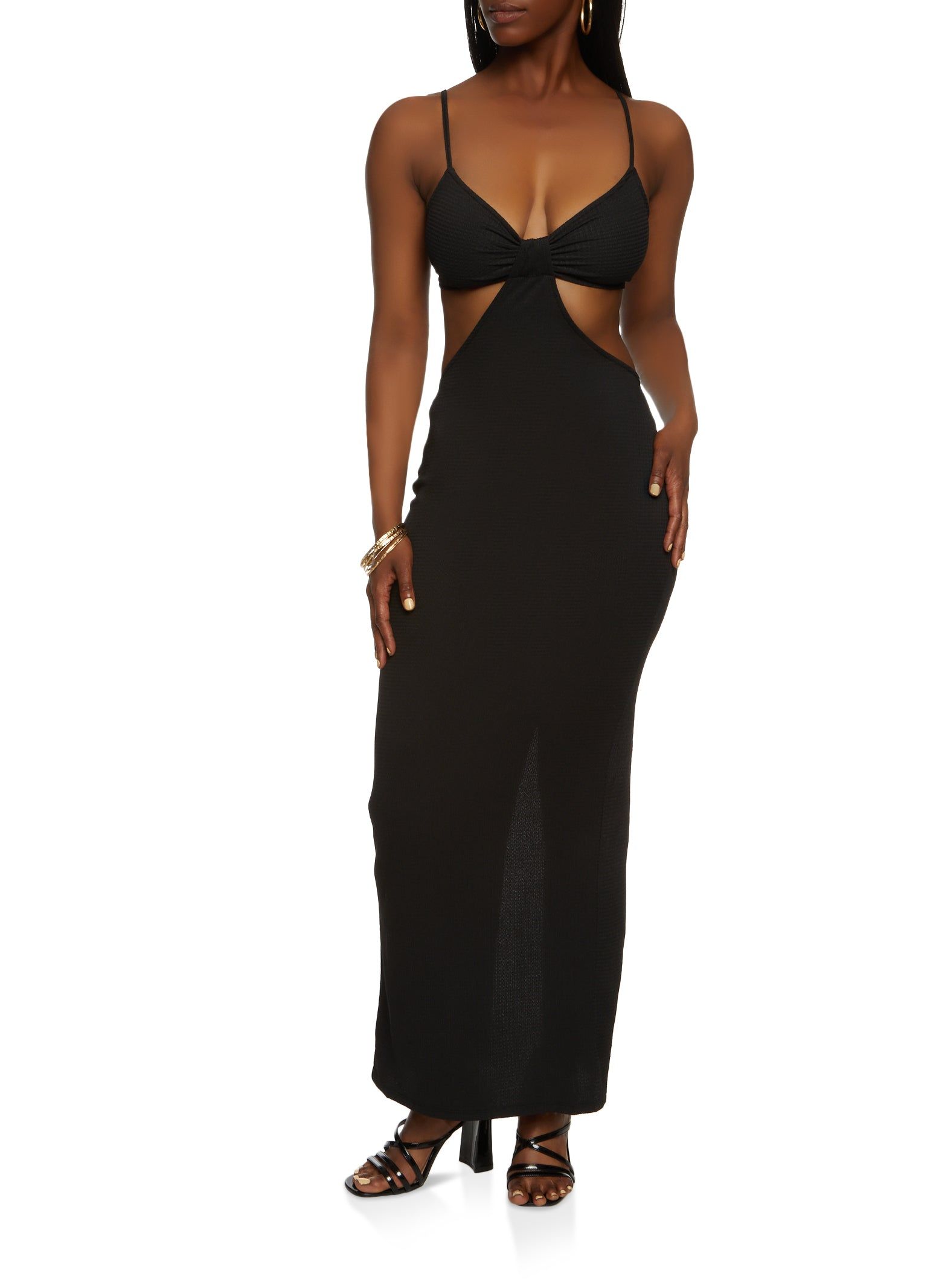 Cut Out Waist Bodycon Dress sold by Rainbow product image thumbnail 2