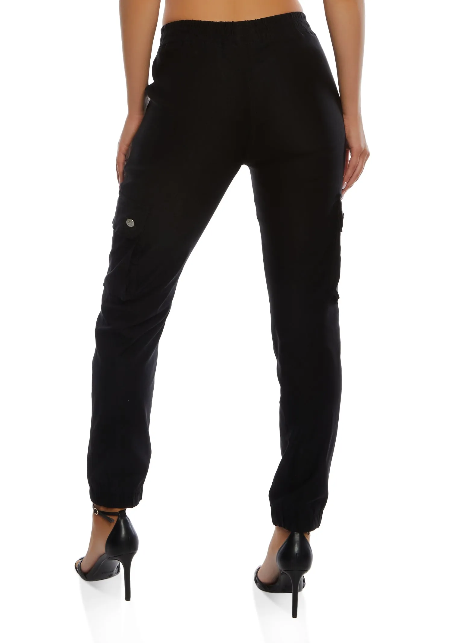 Twill Drawstring Cargo Joggers sold by Rainbow product image thumbnail 3