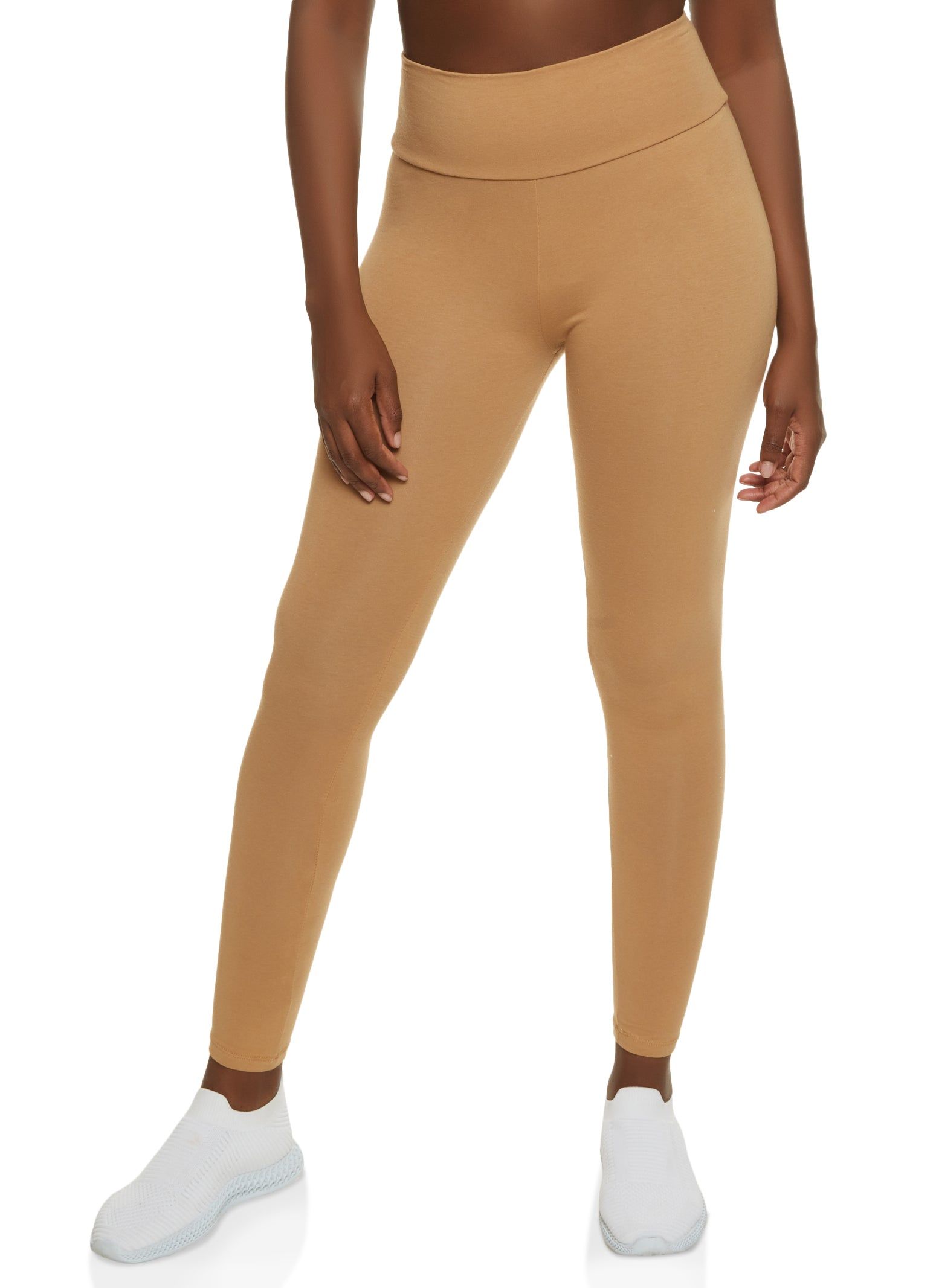 Solid Wide Waist Leggings sold by Rainbow