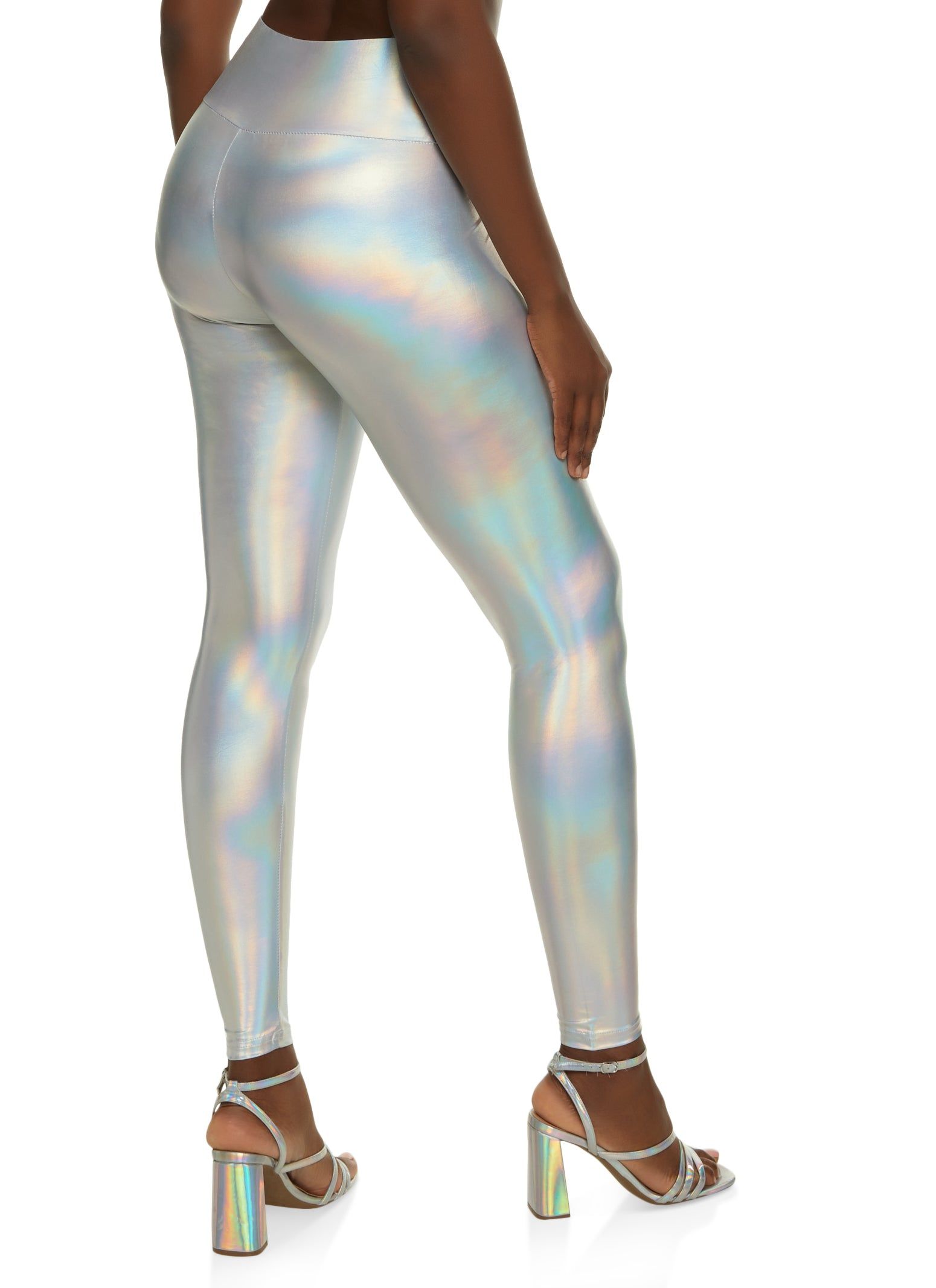 Metallic Wide Band Leggings sold by Rainbow product image thumbnail 2