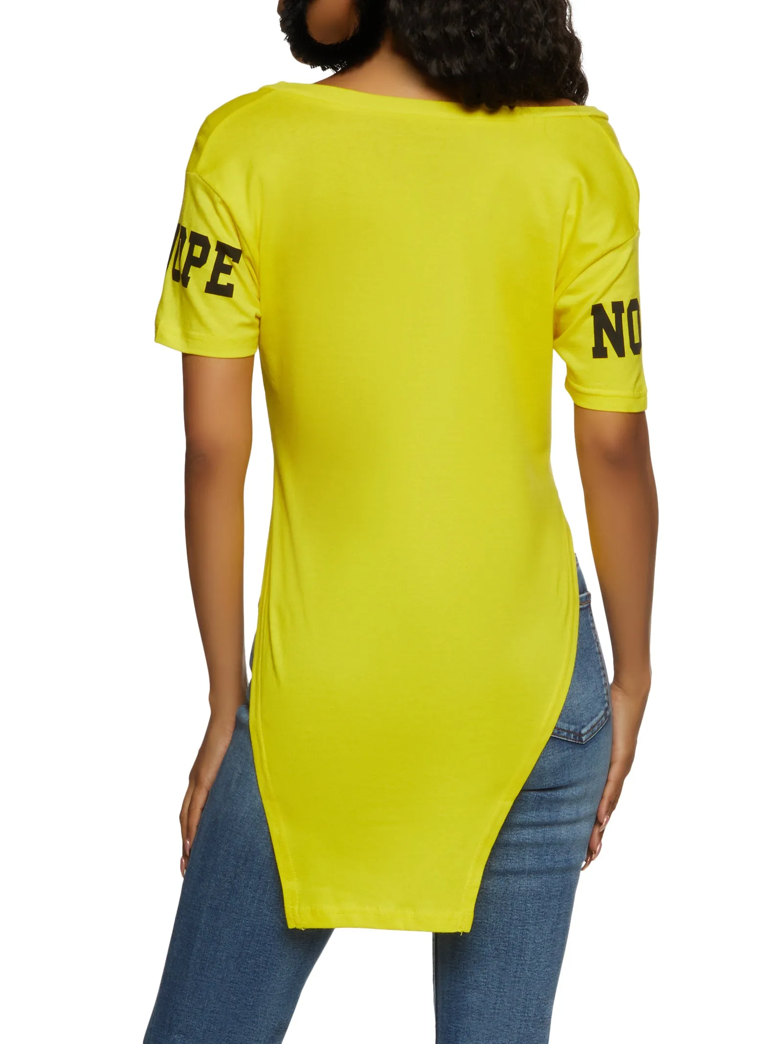 Nope Not Today Knot Front Tee sold by Rainbow product image thumbnail 2