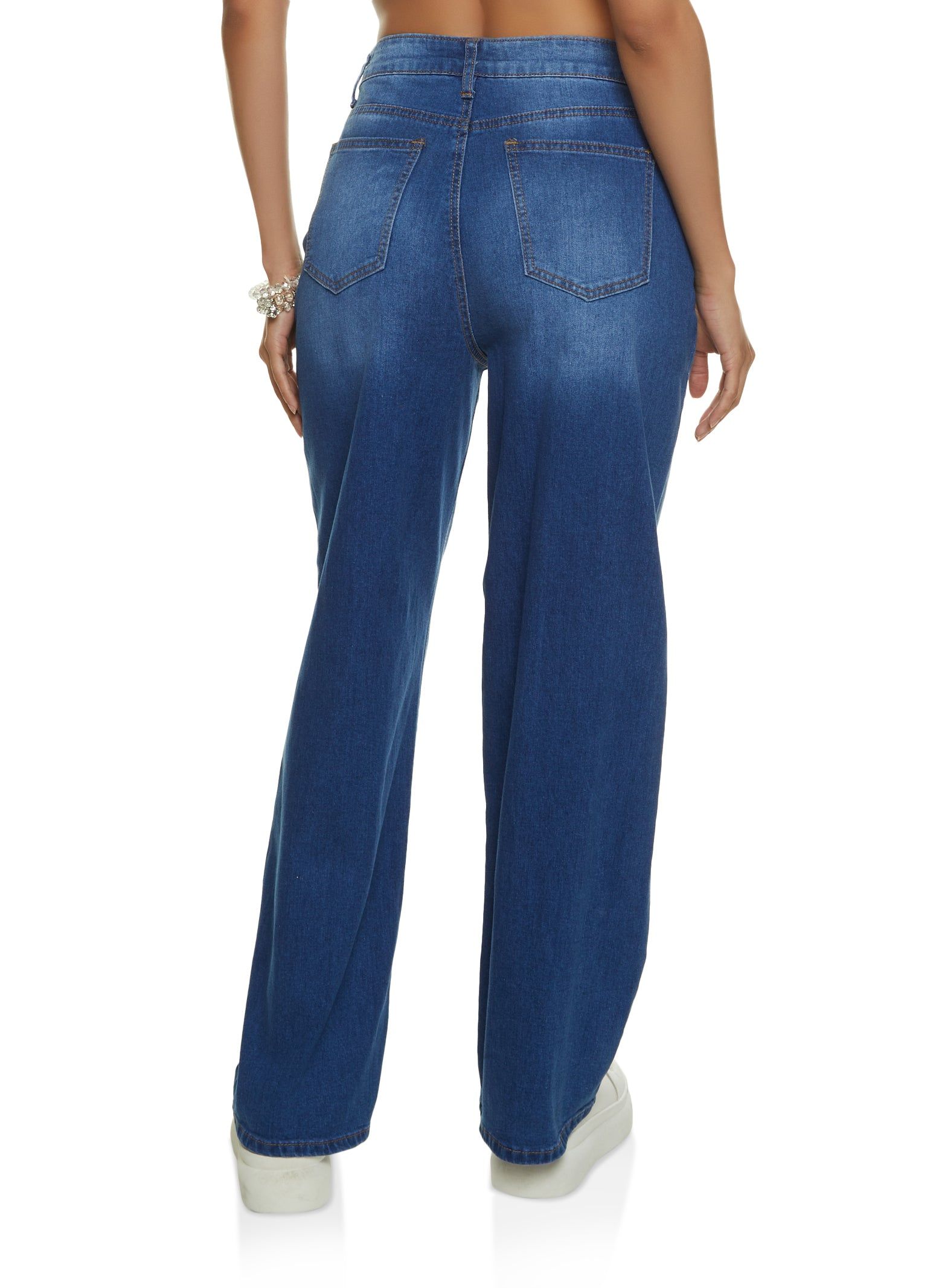 WAX High Waist Straight Wide Leg Jeans sold by Rainbow product image thumbnail 2