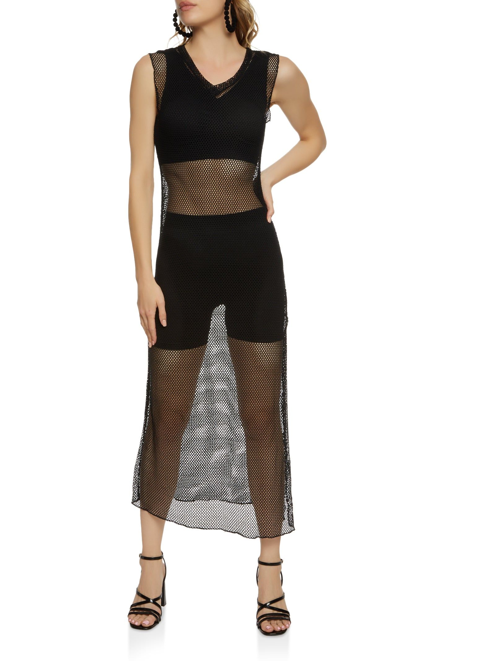 Fishnet Tank Dress sold by Rainbow