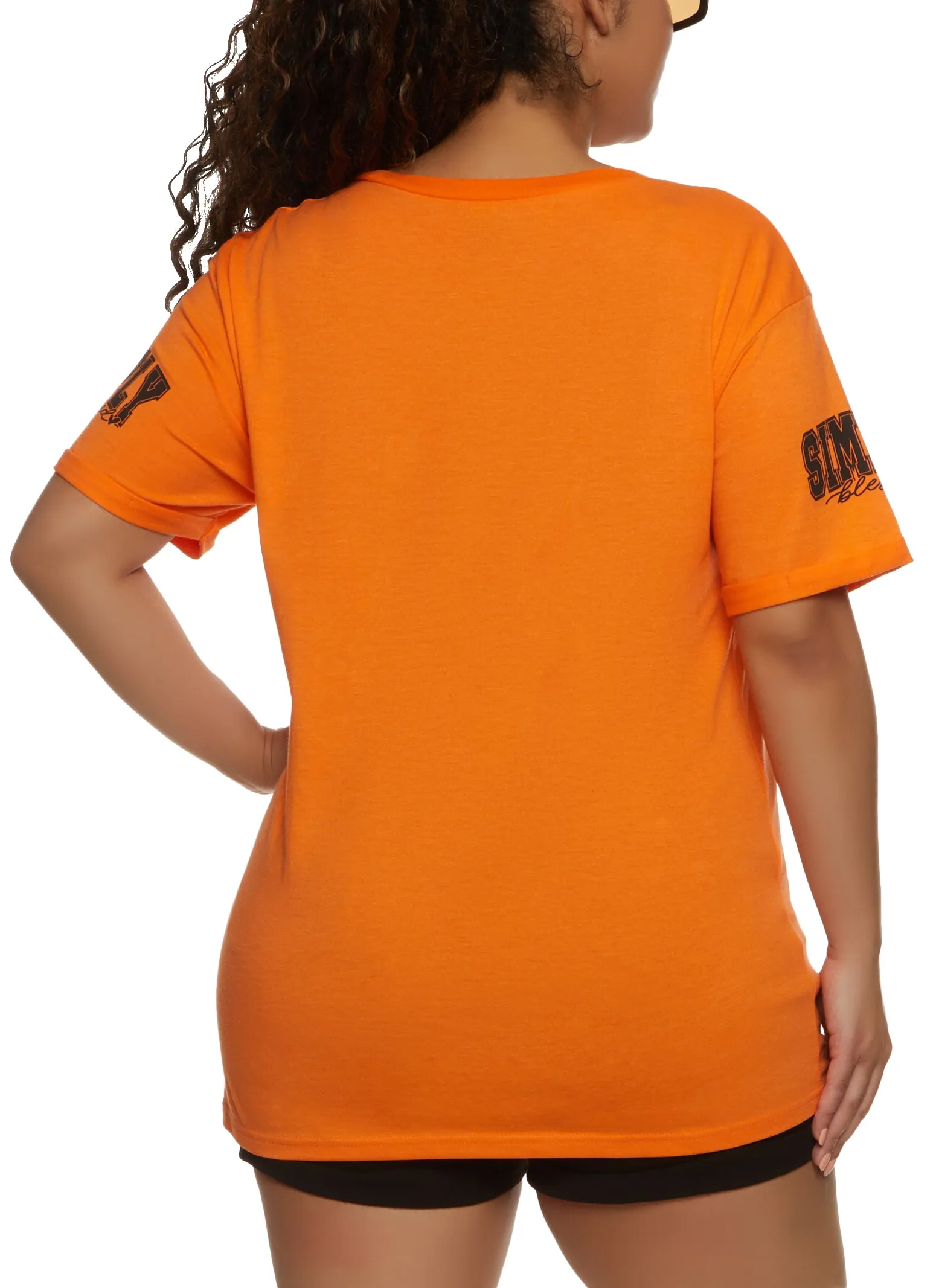 Plus Size Simply Blessed Graphic Tee sold by Rainbow product image thumbnail 2