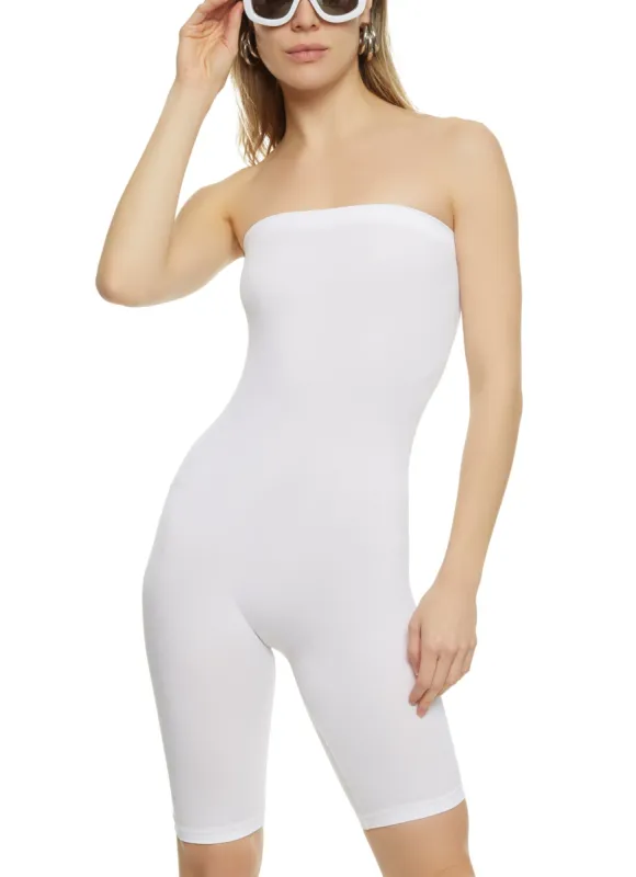 Ripped Strapless Romper made by Rainbow