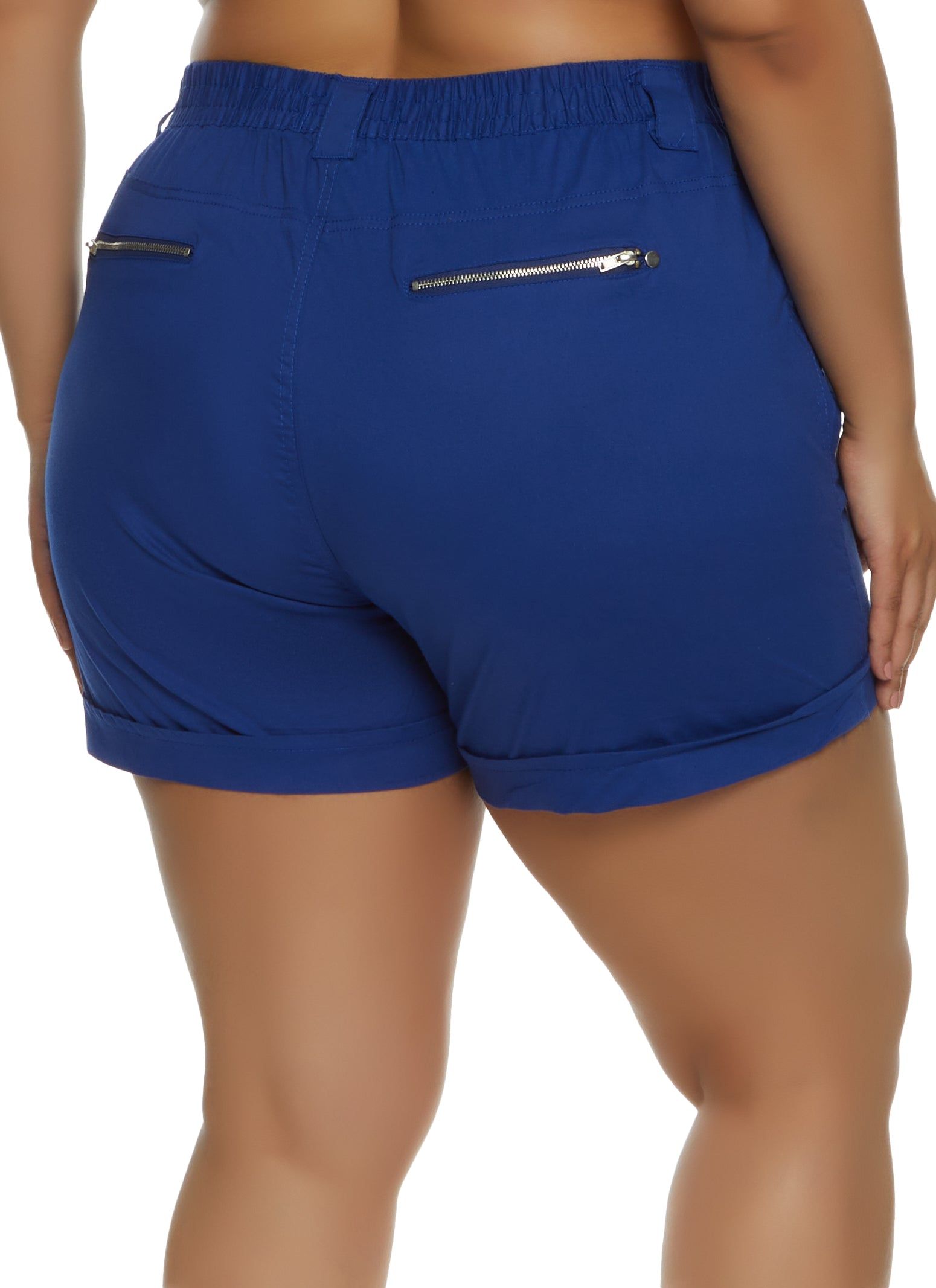 Plus Size Poplin Cuffed Cargo Shorts sold by Rainbow product image thumbnail 2