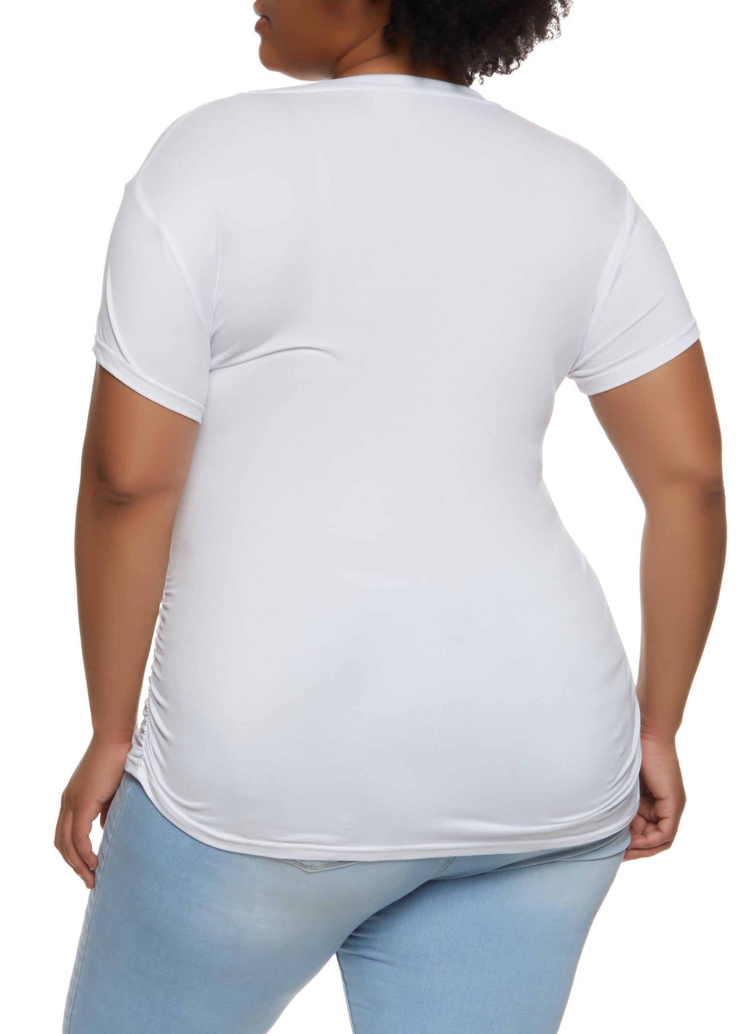 Plus Size Blessed All Day Everyday Embossed Foil Graphic Tee sold by Rainbow product image thumbnail 2