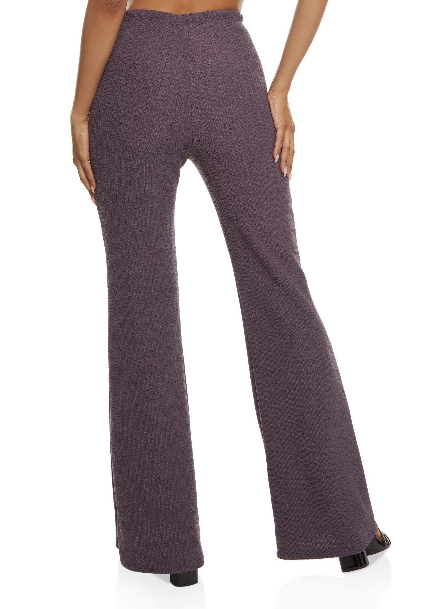 Textured Knit High Waist Flare Pants sold by Rainbow product image thumbnail 2