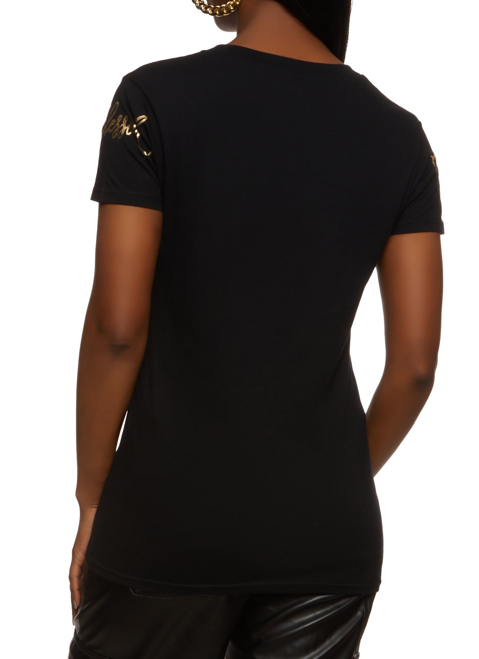 Blessed All Day Everyday Foil Screen Graphic Tee sold by Rainbow product image thumbnail 2