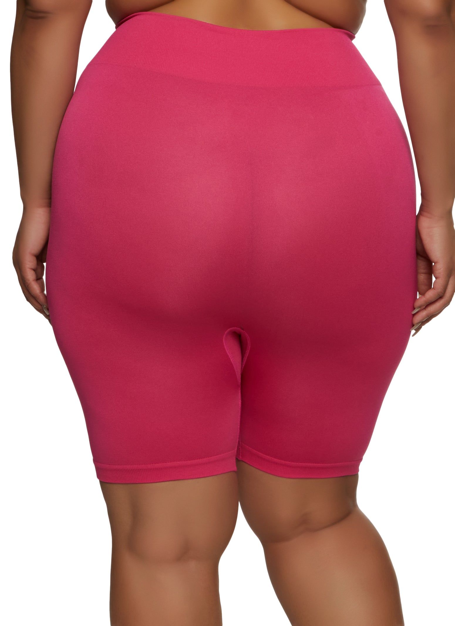 Plus Size Seamless Laser Cut Biker Shorts sold by Rainbow product image thumbnail 2