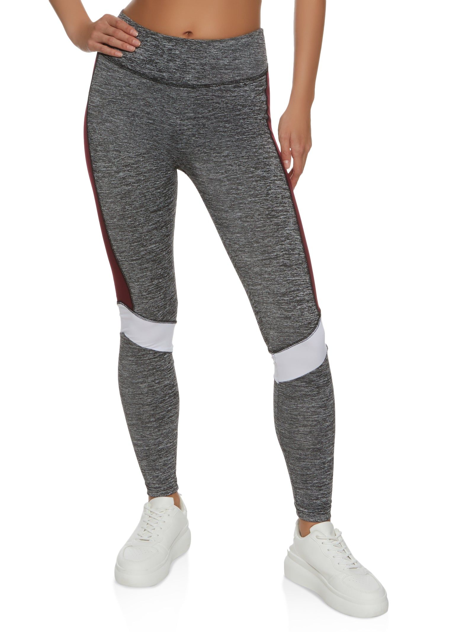 High Waist Color Block Active Leggings sold by Rainbow