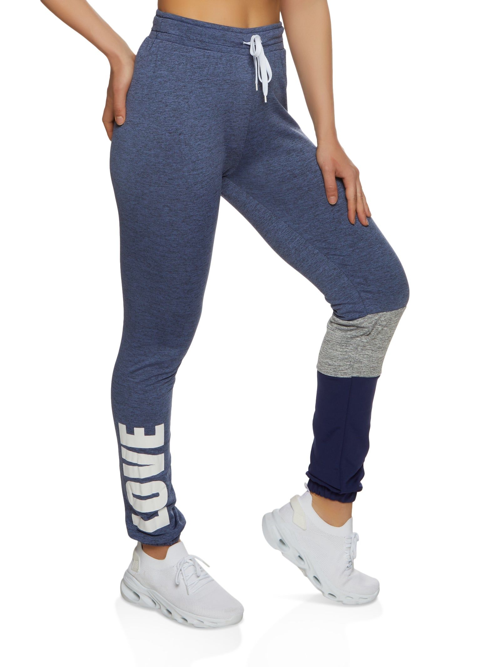 Love Color Blocked Detail Sweatpants sold by Rainbow