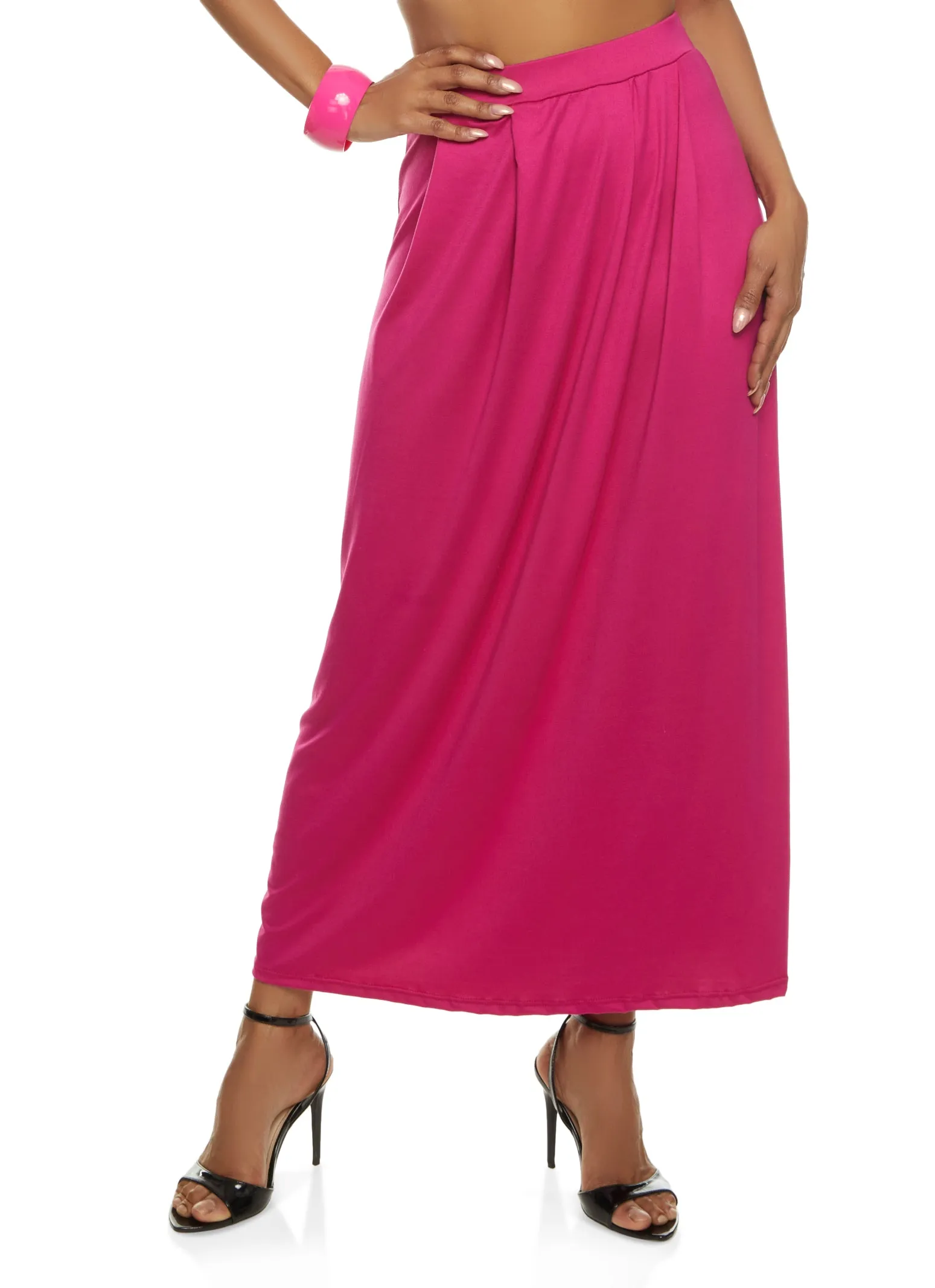 High Waisted Maxi Skirt sold by Rainbow