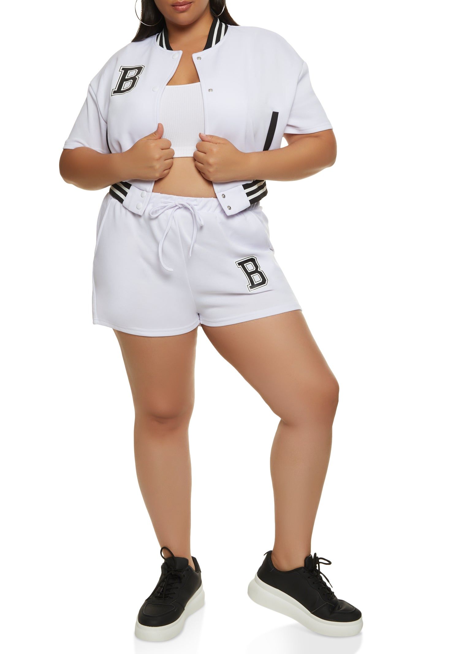 Plus Size Scuba Graphic Varsity Jacket sold by Rainbow product image thumbnail 2