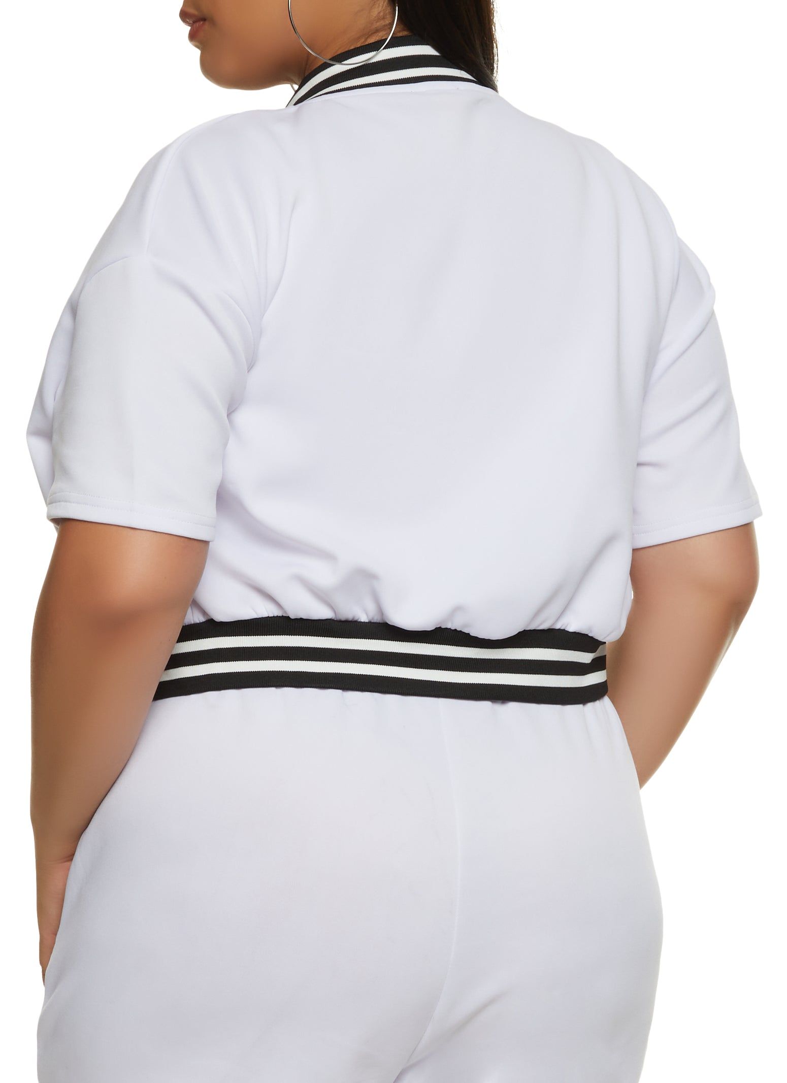 Plus Size Scuba Graphic Varsity Jacket sold by Rainbow product image thumbnail 3