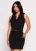 Crepe Knit Solid Blazer Vest sold by Rainbow