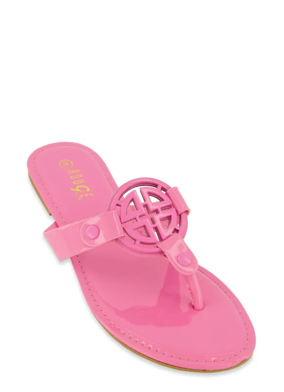 Geo Pendant Thong Sandals sold by Rainbow