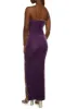 Velvet Scoop Neck Side Slit Maxi Dress sold by Rainbow