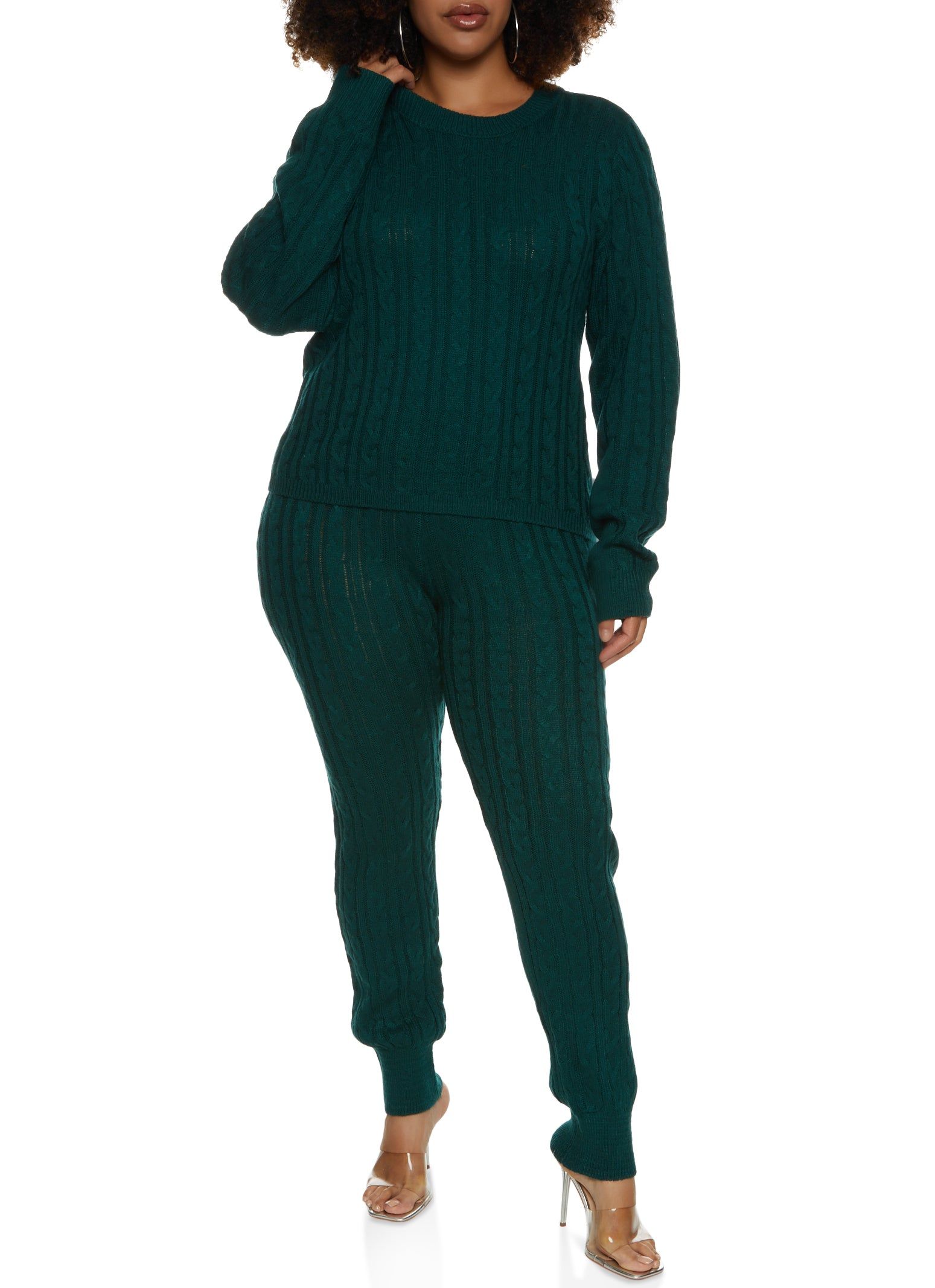 Plus Size Cable Knit Sweater sold by Rainbow product image thumbnail 2