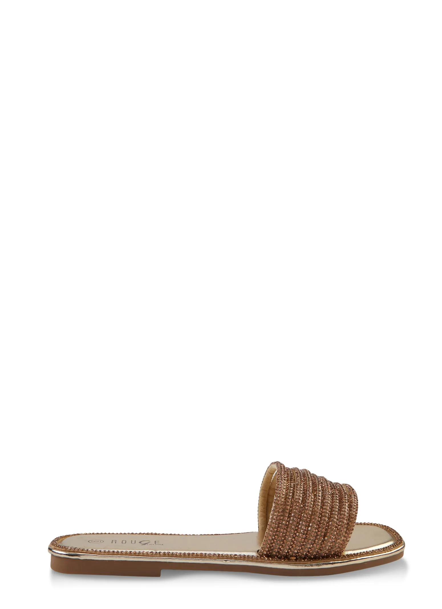 Rhinestone Strappy Band Slide Sandals sold by Rainbow product image thumbnail 2